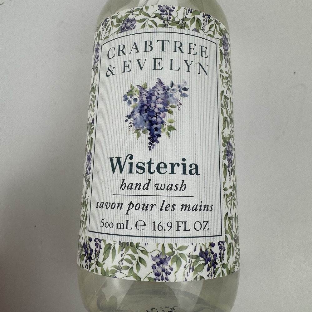 Crabtree & Evelyn Wisteria Hand Wash 16.9 oz Floral Soap New - Picture 5 of 7